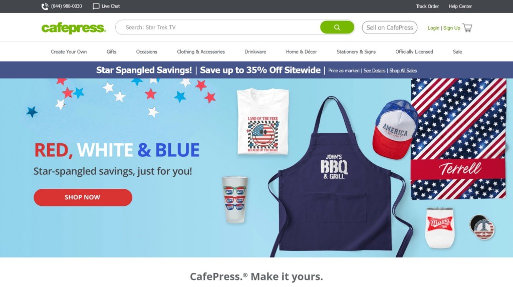 Print on demand company CafePress